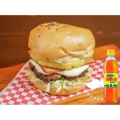 Combo Hamburguesa Hawaiana + Colombiana 250 ml