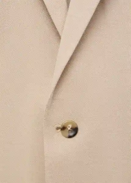 Blazer Americana Verner Beige Talla 48 Hombre Mango
