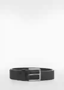 Cinturón Bolonia Negro Talla 91 Hombre Mango