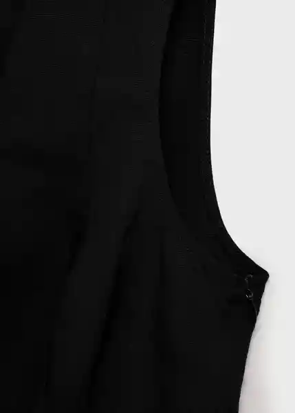 Top Pep Negro T. M Mujer Mango