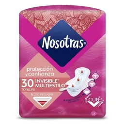 Nosotras Toalla Higiénica Invisible Multiestilo