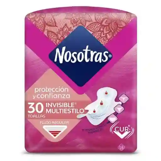 Nosotras Toalla Higiénica Invisible Multiestilo