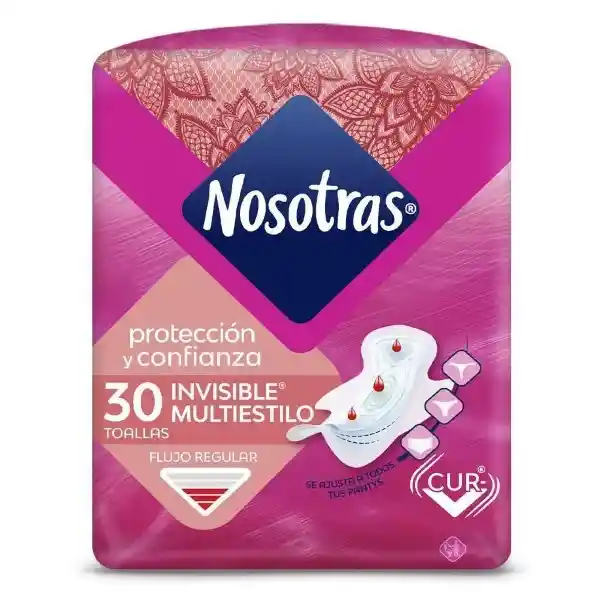 Nosotras Toalla Higiénica Invisible Multiestilo