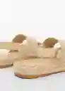 Sandalias Dipa Beige Talla 30 Niñas Mango