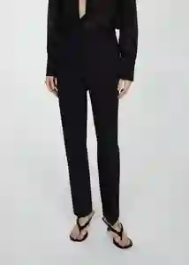 Pantalón Boreal Negro Talla 36 Mujer Mango
