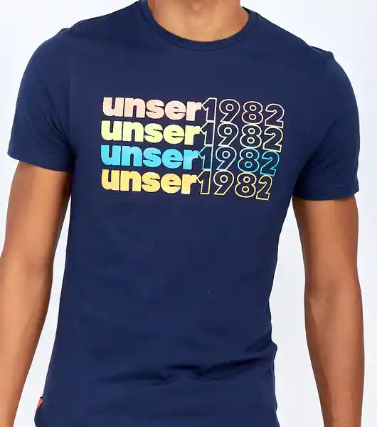 Unser Camiseta Azul Talla XL 823723