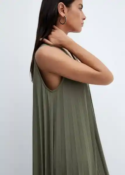 Vestido Turmalin-A Khaki Talla S Mujer Mango