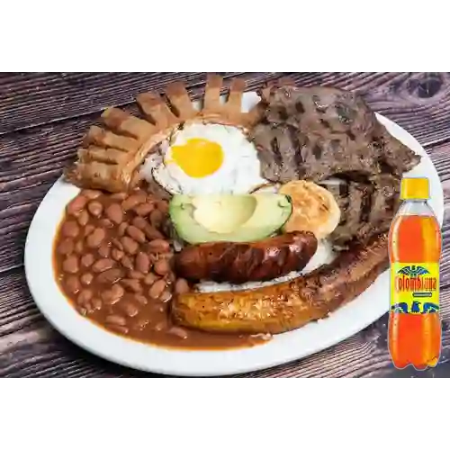 Combo Mini Bandeja Paisa + Colombiana 400 ml