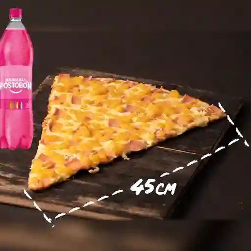 Combo pizza hawaina + manzana 1.5 l