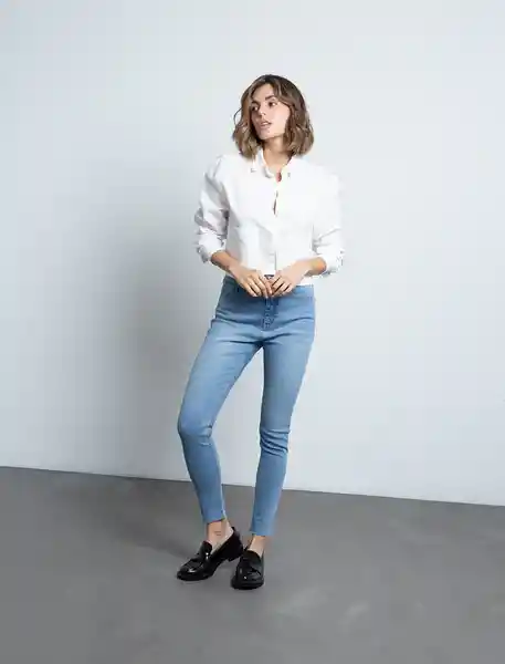 Jean Mujer Azul Índigo Medio Talla 14 492F039 Naf Naf