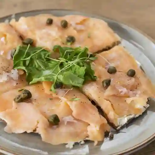 Crostata de salmon ahumado