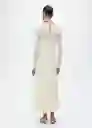 Vestido Claire Crudo Talla M Mujer Mango
