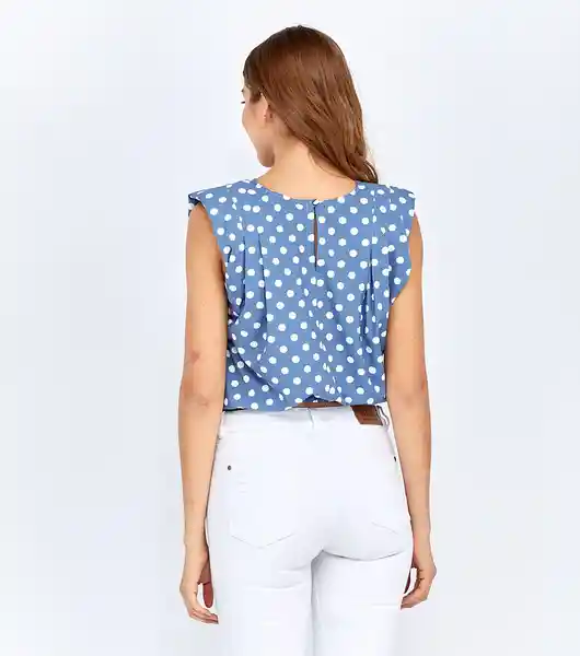 Unser Blusa Azul Talla S 823649