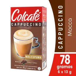 Colcafé Mezcla para Preparar Café Cappuccino Sabor a Mocca