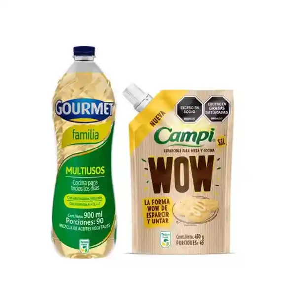 Gourmet Aceite Vegetal Familia Multiusos + Campi Wow