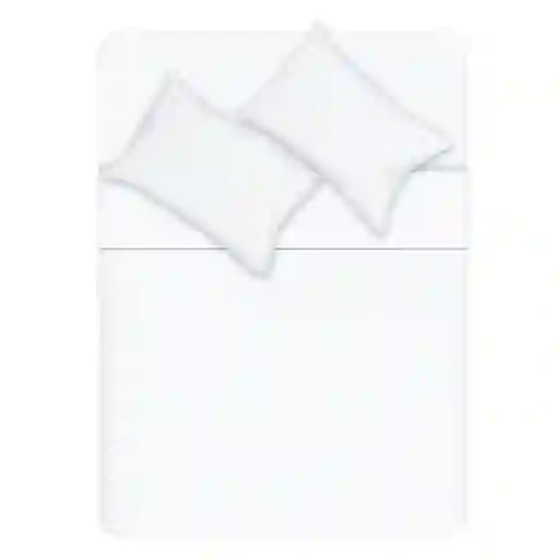 Finlandek Set de Cama 200 Hilos 100% Semi Doble Blanco 22761780