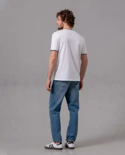 Jean Staight Hombre Azul Empolvado Medio T 32 90168 Rifle