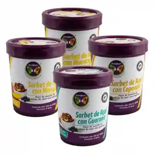 Sorbete de Açaí con Guarana 800Ml