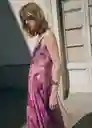 Vestido Anita Morado Talla S Mujer Mango