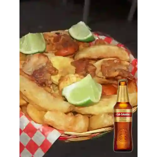 Combo Picada Personal + Club col. Dorada Bot. 330ml