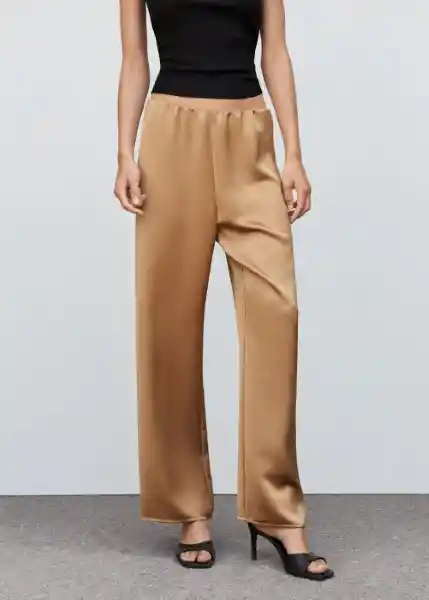 Pantalón Pelayo Arena Talla M Mujer Mango