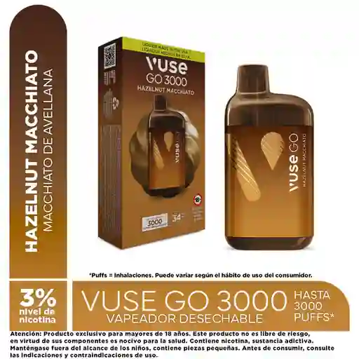 Vuse Go 3000 Hazelnut Macchiato 34Mg