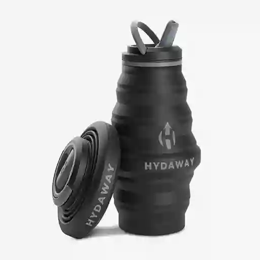 Hydaway Botella Plegable Negro 25 oz