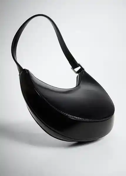 Bolso M Round Negro Talla 99 Mujer Mango