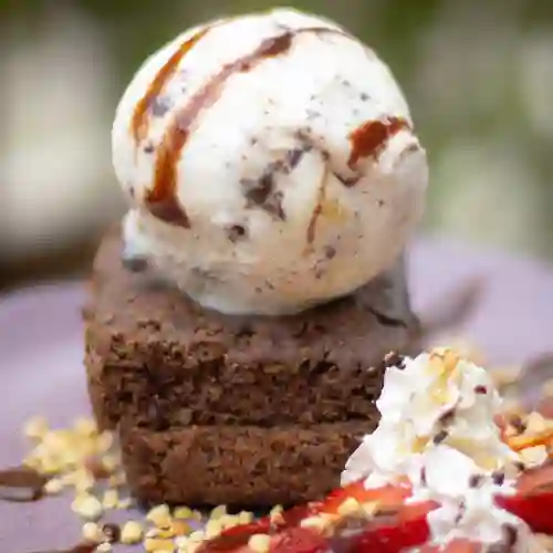 Brownie con Helado