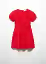 Vestido Iolani Niñas Rojo Talla 7 Mango