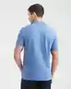 Camiseta Polo Clasic Azul Mezclilla Medio S Chevignon