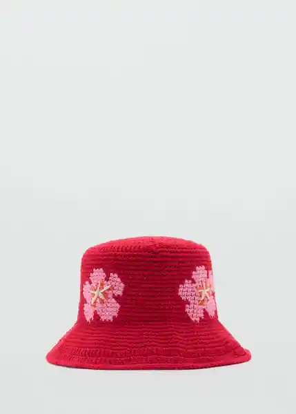 Sombrero Florinda Rojo Talla 99 Mujer Mango