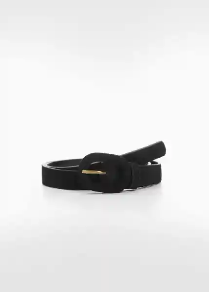 Cinturón Cuarcita Negro Talla M Mujer Mango