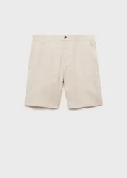 Bermuda Carp Crudo Talla 42 Hombre Mango