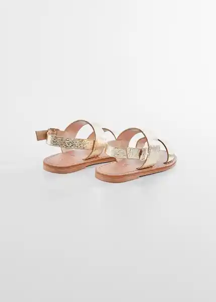 Sandalias Dannab Oro Talla 26 Niñas Mango