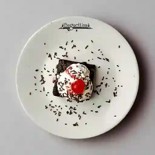 Brownie con Helado