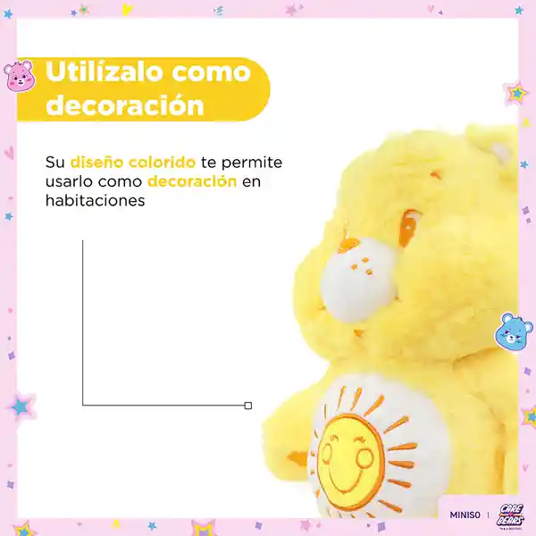 Peluche Serie Care Bears Amarillo Miniso