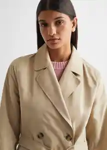 Abrigo Trench Beige Talla 19 Teen Niñas Mango