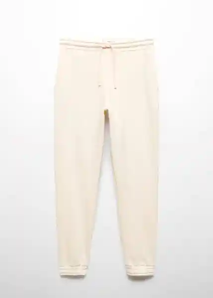 Pantalón Fero Crudo Talla S Mujer Mango