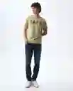 Camiseta Hombre Beige Talla L 841G000_BEI161110 Americanino