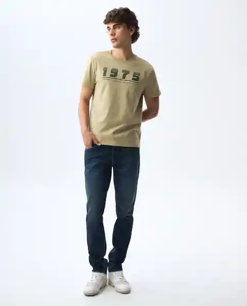 Camiseta Hombre Beige Talla L 841G000_BEI161110 Americanino