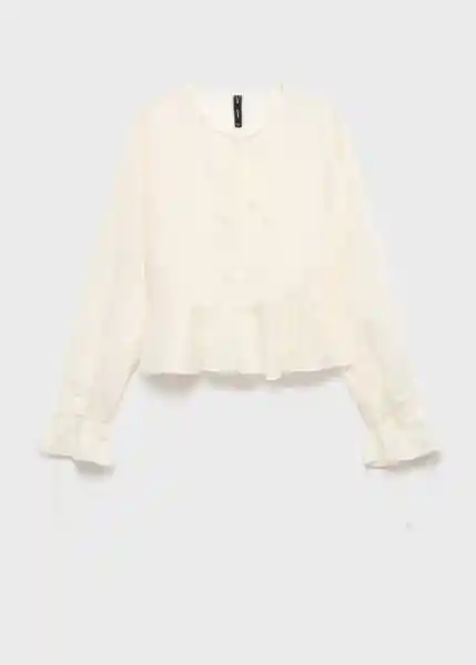 Blusa Vivienne Crudo Talla M Mujer Mango