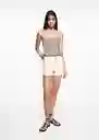 Short Mini Beige Talla 22 Niñas Mango