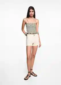 Short Mini Beige Talla 22 Niñas Mango