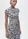 Vestido Irma Negro Talla M Mujer Mango
