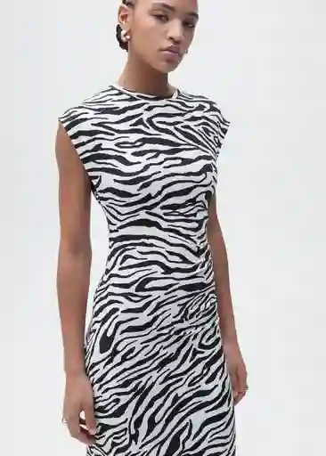 Vestido Irma Negro Talla M Mujer Mango