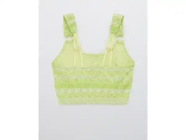 American Eagle Bralette Sin Costura Menta Vibrante Medium