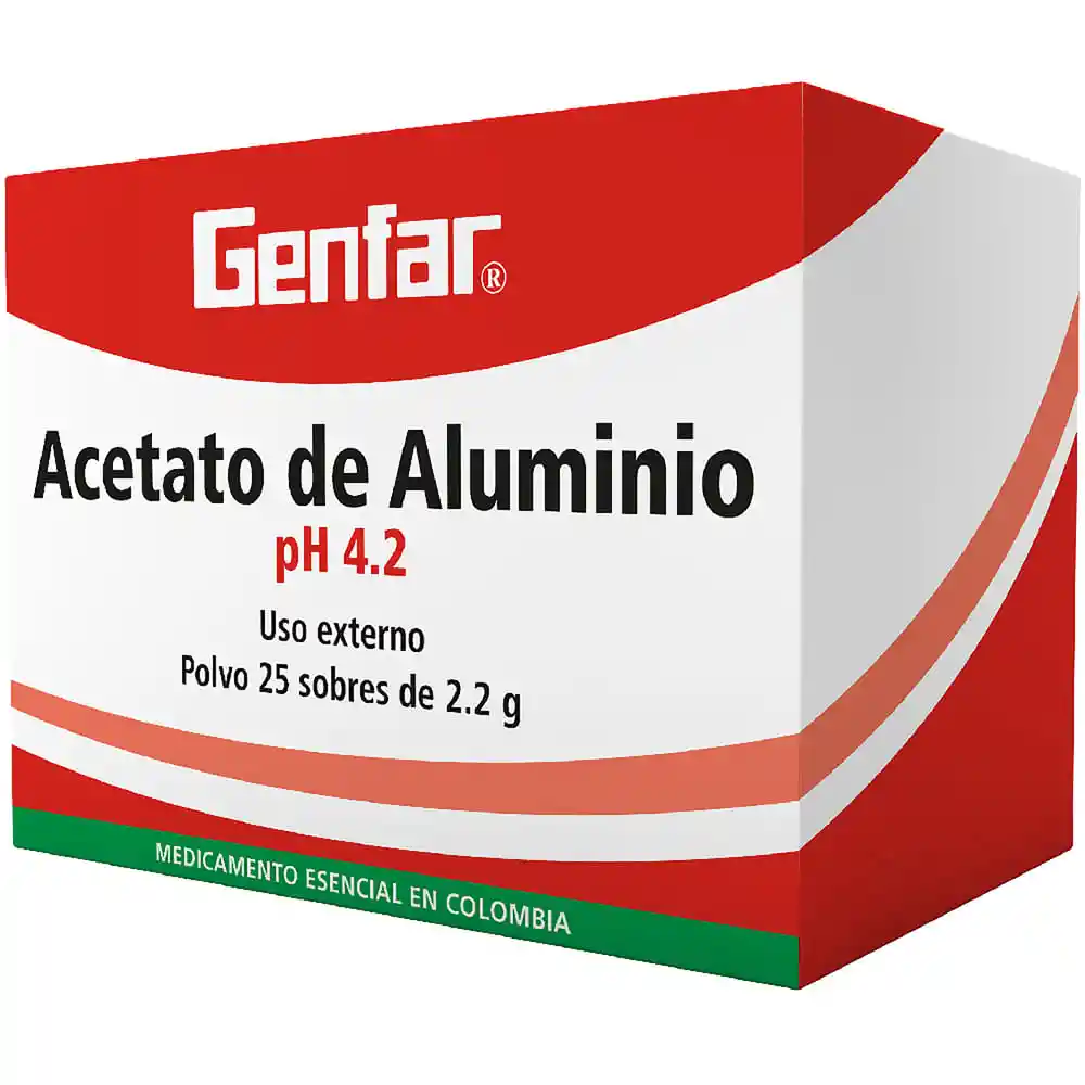 Acetato De Aluminio Antiseptico En Sobres