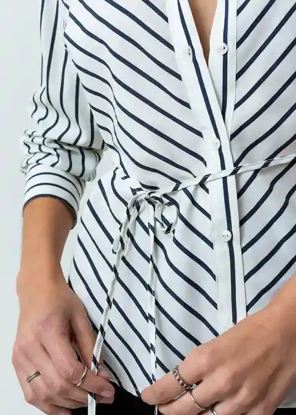 Camisa Eva Mujer Crudo Puro Claro T L 512G310 Naf Naf