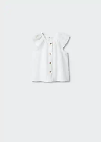 Blusa Naia Blanco Talla 69 Niños Mango